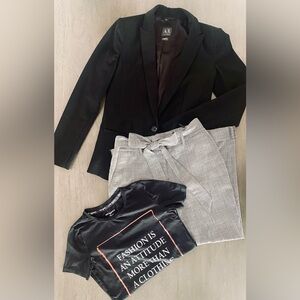 Business Casual Outfit (Armani Exchange + Karl Lagerfeld)